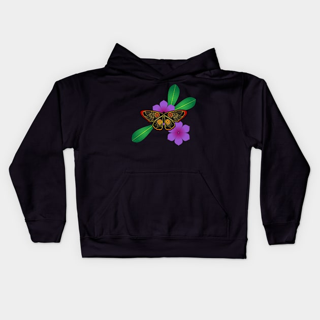 Butterfly Kids Hoodie by INTHI AR